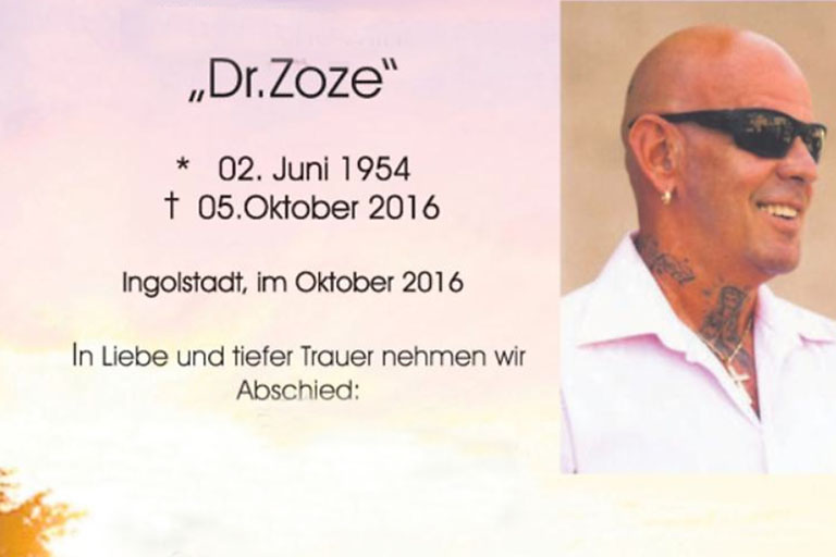 Die Todesanzeige.
