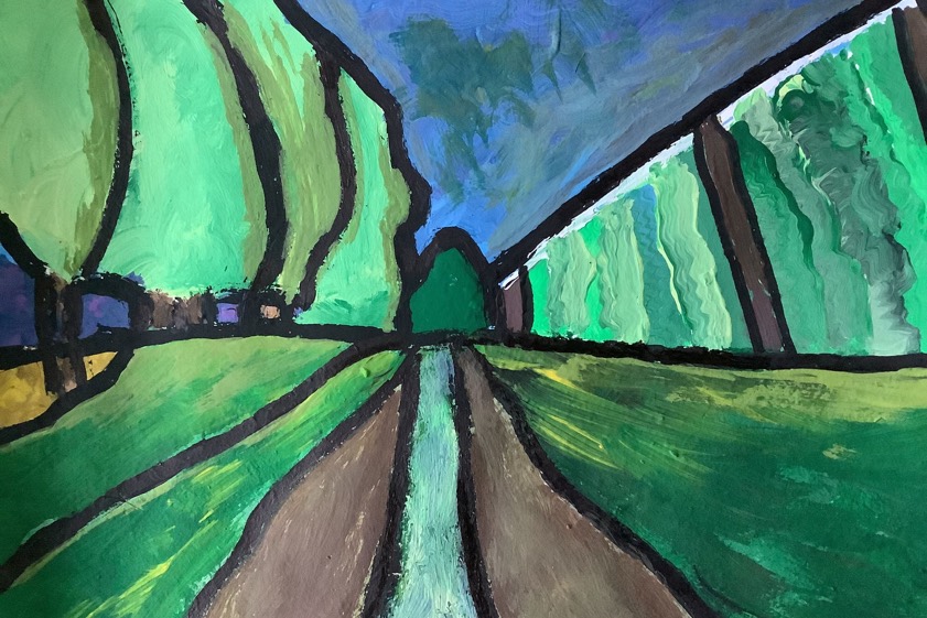 Hopfengarten nach Gabriele Münter. Quelle: Sophie Rankl