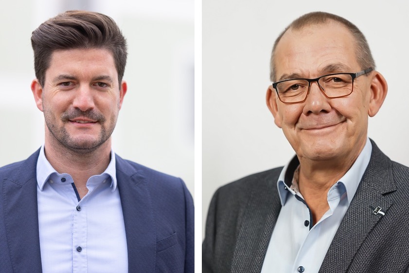 Klaus Neumayr (links) und Adolf Engel.