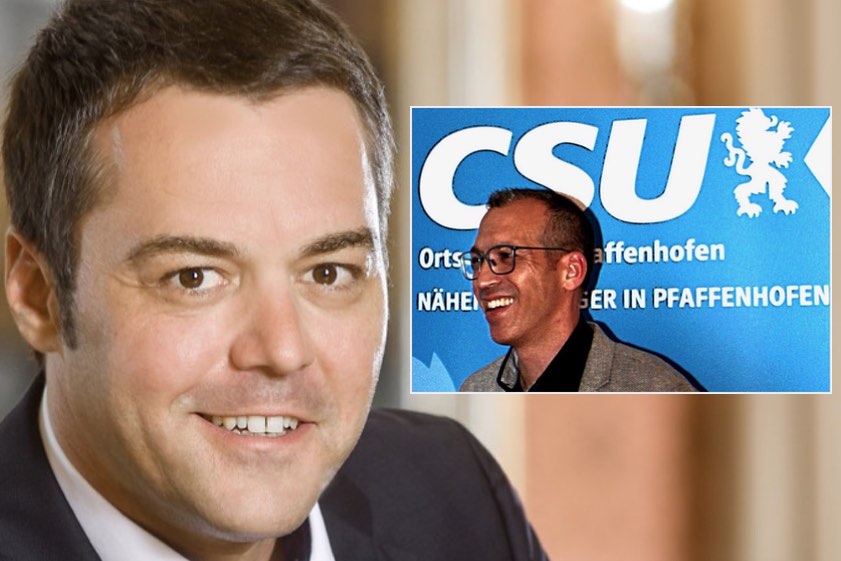 Amtsinhaber Thomas Herker von der SPD (links) muss gegen Markus Hartmann (CSU) in die Stichwahl.