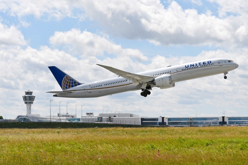 Start einer "Boeing 787-8 Dreamliner" der United-Airlines. Archivfoto: FMG